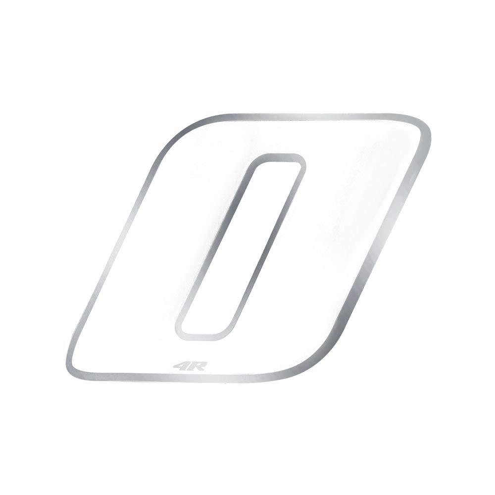 Quattroerre Racing Number 0 Anodized Mini, White