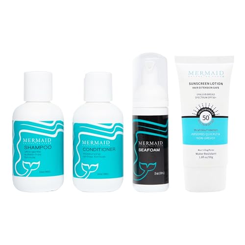 Mermaid Extension Care Travel Kit, 4 Piece Set...