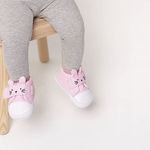 Gerber Unisex Baby Sneakers Crib Shoes Newborn Infant Toddler Neutral Boy Girl Bunny Pink 0-3 Months #TOP3
