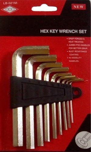 MLD Super Allen key Set Size 1.5mm, 2mm, 2.5mm, 3mm, 4mm, 5mm, 6mm, 8mm, 10mm -1 pcs