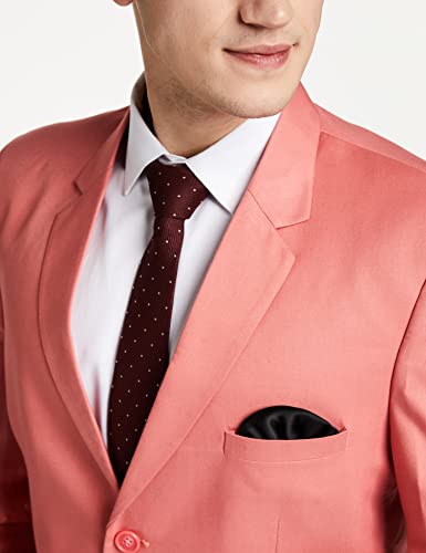 Image of FAVOROSKI Designer Men's Slim Fit Notched Lapel Single Breasted Solid Blazer