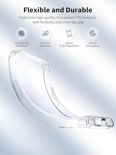 Image of BOXXO Flexible Back Cover for Mi Redmi 15 5G | Back Cover Transparent Clear Shockproof Case Four Corner Protection | Slim Protective Mobile Phone Cover for Mi Redmi 15 5G