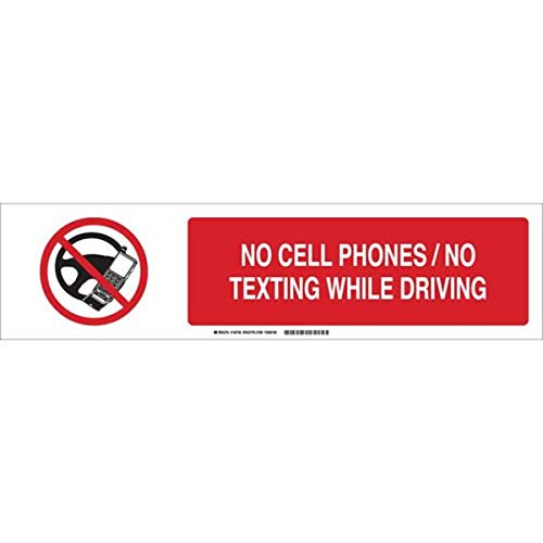 Brady 140791 panneau aluminium NO Cell Phones pour sécurité routière