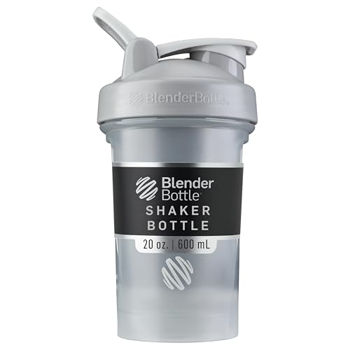Image of BlenderBottle Classic V2 Shaker Bottle Perfect for Protein Shakes and Pre Workout, 20-Ounce, Pebble Grey