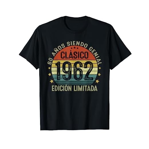 60 Años Cumpleaños Regalo Hombre Mujer Vintage Hecho En 1962 Camiseta