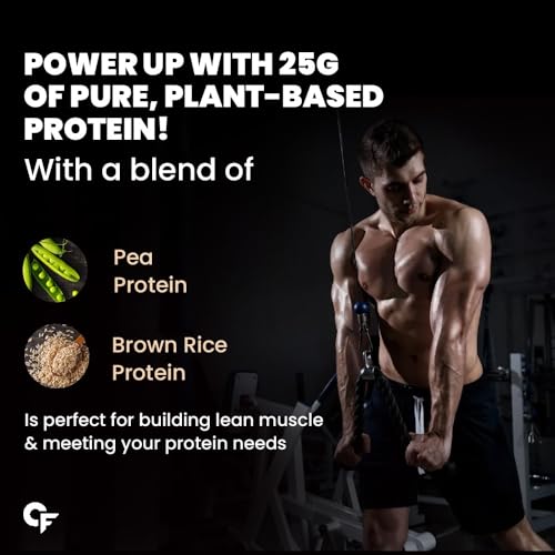 Image of Carbamide Forte Vegan Protein Powder - Plant Based Protein Powder with Multivitamin, Minerals, Superfoods, Pea Protein, Digestive Enzymes | Plant Protein Powder - Belgian Chocolate Flavour - 500g