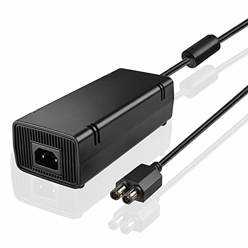 [Updated Version] Power Supply Charger Cord For Xbox 360 Slim Auto Voltage (Black) #TOP1