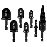 Besttoolifes Kupferrohr-Erweiterungsbohrer-Set, mit 5-in-1-Presswerkzeug, 1/4 bis 7/8 Zoll Lagerstahl, HVAC-Rohr-Bördelset, für Klimaanlagen-Reparatur, 7-teilig