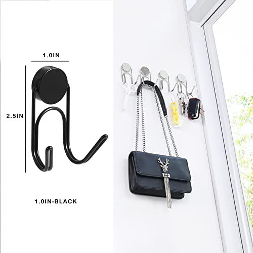 Buelkmag Magnetic Hooks 304 Stainless Steel Hooks Heavy Duty Magnets Hanging Hooks For Refrigerator Grill Toolbox Outdoor,Cruise Essentials Camper Accessories,4Pack thumb #5