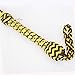 Paracord Nylon Bull Whip 6 Foot 12 Plait Yellow & Black Bullwhip Star Triaxial Handle Hand Crafted Heavy Duty