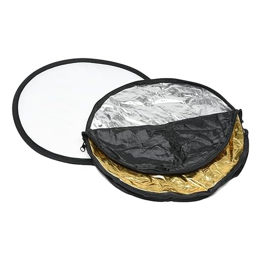 PhotoTrust 5 in1 Pocket Reflector-Super Portable Tiny Reflector 12"/30cm Collapsible Multi-Disc Photography Light Reflector Diffuser-Silver/Gold/Black/White/Translucent for Studio/Macro Photography