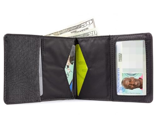 Big Skinny Men's Super Skinny Leather Bi-Fold Slim Wallet, Holds Up to 30 Cards3