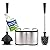 UMIEN Toilet Brush and Plunger Set 18-in - Updated 2025 No-Rust - Stainless Steel Design - Long Handles - with Freestanding Canister