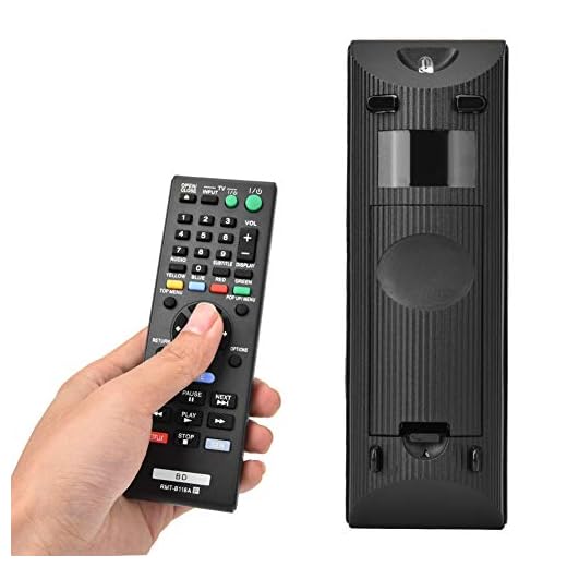Junluck Controle remoto de material ABS, controle remoto de TV, longa distância de transmissão, operação simples para Sony Blu-ray Player Sony DVD Player Home RMT-B118A