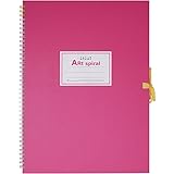 マルマン(maruman) スケッチブック アートスパイラル F4 厚口画用紙 24枚 ピンク S314-08