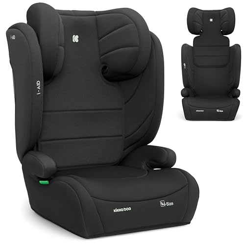 KikkaBoo Seggiolino Auto 15-36 kg i-AID, Gruppo 2/3, i-Size 100-150 cm, da 3,5 a 12 Anni, Poggiatesta Regolabile 13...