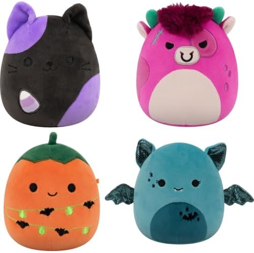 Squishmallows Original 12,5 cm Halloween Paquet de 4 Peluches