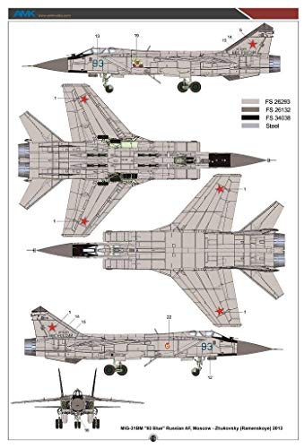 MiG-31 BM BSM Foxhound AMK avion miniature jet militaire - 6