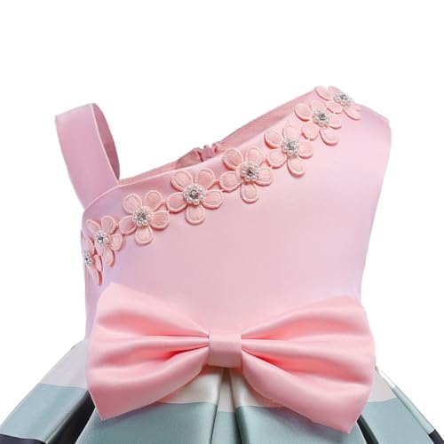 Vestido infantil rosa cómodo con forro de algodón Uonlytech 5