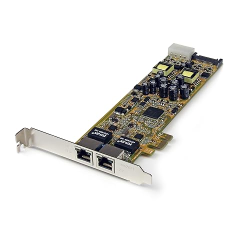 StarTech.com Dual Port PCI Express Gigabit Ethernet Network Card Adapter - 2 Port PCIe NIC 10/100/100 Server Adapter with PoE PSE , TAA (ST2000PEXPSE)