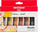 Set of 6 20ml tubes - Metallic Colors