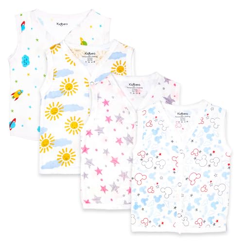Image of Kidbea Extra Soft Mulmul Cotton Jhabla Cloth for New Born Baby Set