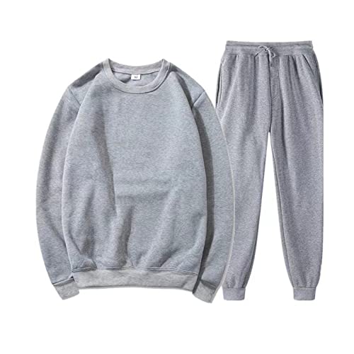 SkotO Oversized Jogginganzug Herren Baumwolle Ohne Kapuze - Trainingsanzug...