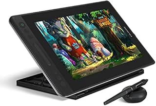 HUION KAMVAS Pro 13 Graphics Drawing Monitor with Stand, Full-Laminated Anti-Glare Screen Battery-Free Stylus 8192 Pen Pressure - 13.3 Inch Pen Tablet Display for Linux, Windows and Mac
