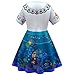 mirabel dress encanto，mirabel dress for girls cosplay isabela madrigal princess,for halloween party show. (S,110cm)