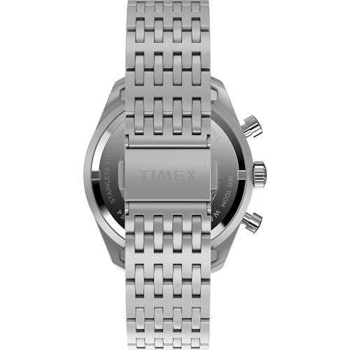 Image of TIMEX Waterbury Traditional Analog Silver Round Dial & Silver Stainless Steel Bracelet Band Water Resistant Men's Wrist Watch - TW2Y18700IK