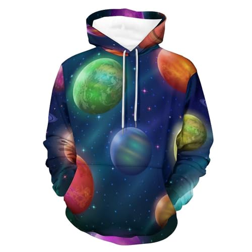Sweat à Capuche Planète pour Vos Sorties Urbaines et Cocooning