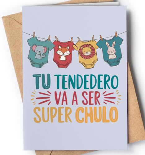 Greeting Cards for Everyone Tarjeta para nacimiento de bebe - Tarjeta para baby shower - Postal de nacimiento de bebé recién nacido para niño o niña recién nacido - EU 172