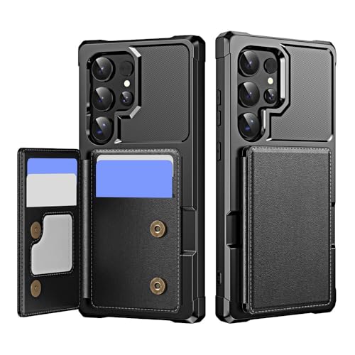 Étui Samsung Galaxy A23 4G/5G noir portefeuille en cuir avec coque rigide