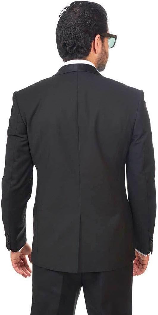 Slim Fit 1 Button Shawl Lapel Collar Tuxedo Jacket Modern Dinner Blazer AZAR