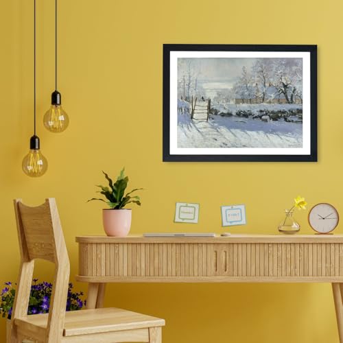 Affiche encadrée Claude Monet Le Paysage de Neige The Magpie 1869