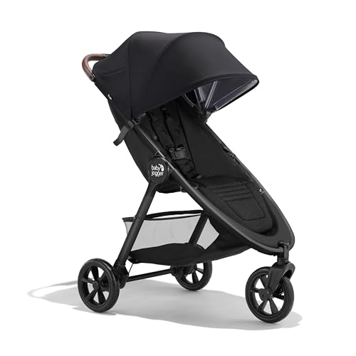 Baby Jogger City Mini Gt3 Stroller | All-Terrain Pushchair | Lightweight, Foldable Travel Stroller | Rich Black