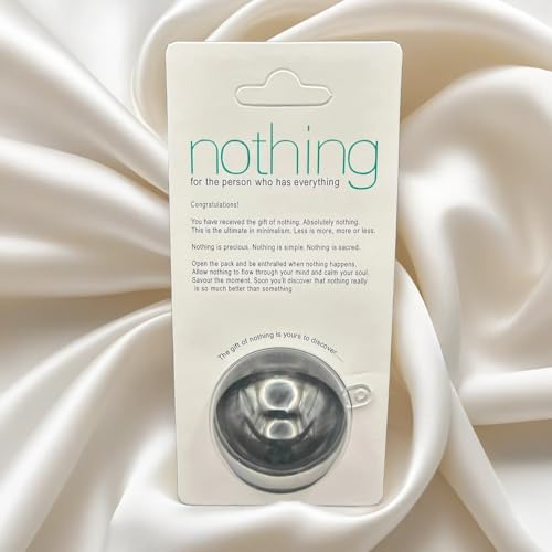 The Gift of Nothing Funny Gag Gift for Friends Minimalist Novelty Present for Birthdays Christmas White Elephant Secret Santa Joke & Prank Gifts for All Occasions (Minimalist)