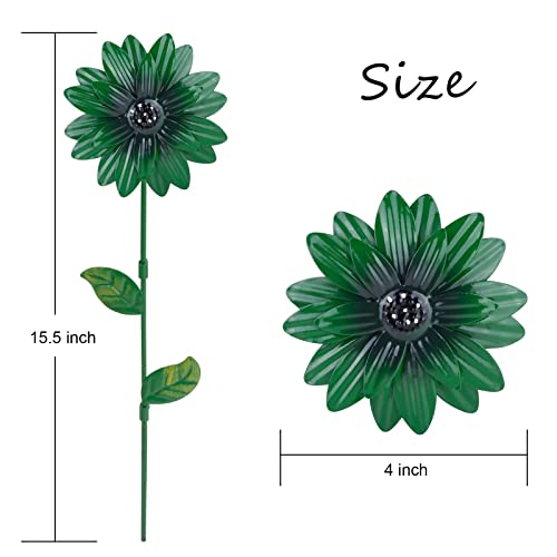 7Pcs Metal Flower Garden Stakes,15 Inch Metal Spring Flowers Outdoor Decor Stake Yard Art Decoration,Garden Metal Plant Flowers Stick Spring Patio Decor Birthday For Friends And Family (A) #TOP1