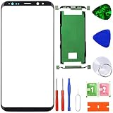 XFU Front Glas Display Ersatz Reparatur Set kompatibel für Samsung Galaxy S8 SM-G950F LCD Displayglas Touch Screen Front Glas
