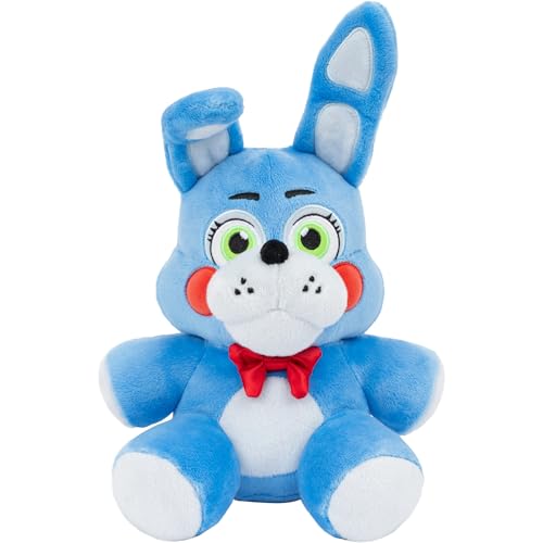 Jazwares Five Nights at Freddys Toy Bonnie Plush - 8-Inch Stuffie with Soft Material and Glow-in-The-Dark Eyes