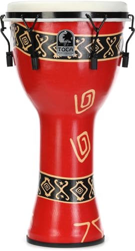 Toca SFDMX-12RP Freestyle Mechanically Tuned 12-Inch Djembe - Bali Red Finish