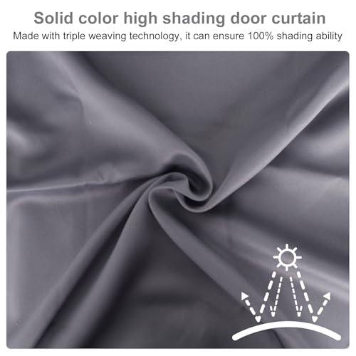 Homirty 1 Panel Blackout French Door Curtain for Privacy Door Privacy Blinds, Front Doors Curtain, Blackout Doors Shade - Image 3