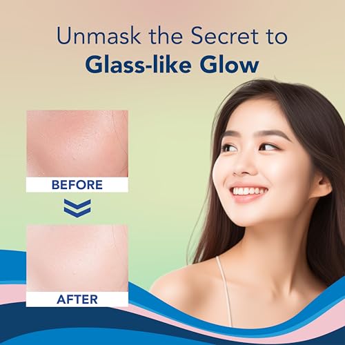 Image of K DERMA Korean Glass Skin Essence Jelly Glow Sheet Mask | With Ceramide | Hydrating & Brightening Face Mask for Smooth Dewy Skin | Dermat Tested | Pack of 3