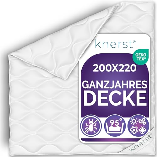 Bettdecke Ganzjahresdecke 200x220 cm - Bettdecke allergikerfreundlich -...