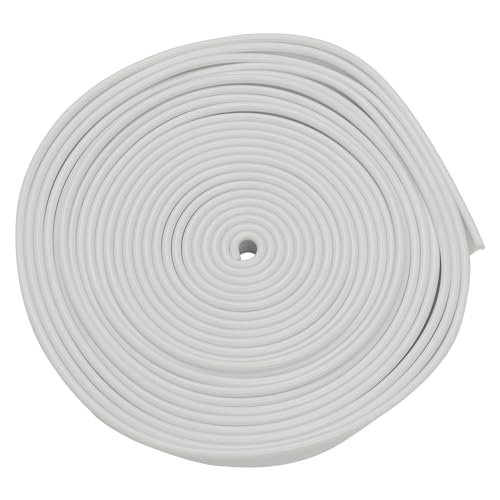 Andes Universal Caravan/Motorhome Awning Rail Protector Strip, 12m x 30mm, White, Prevents Black Streaks