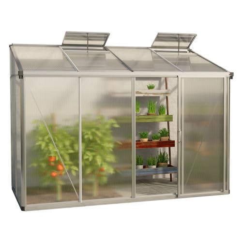 GFP Serre adossée 294 x 147 cm - Eden 24 - Panneaux en Polycarbonate 10 mm