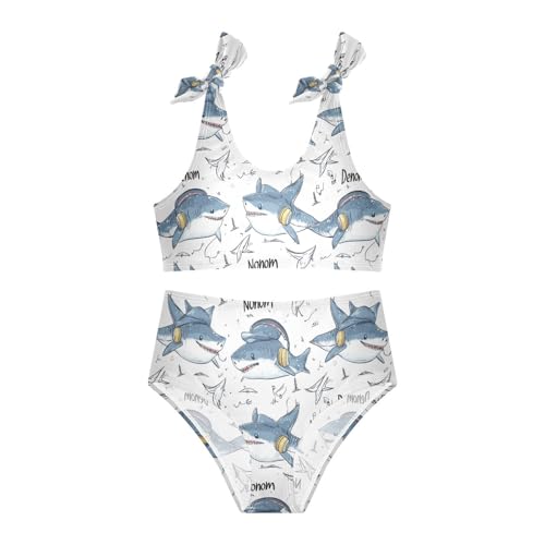 Wusikd Shark Girls Swimsuits Two Piece Swimwear Bikini Set for for Girls Size 3T3