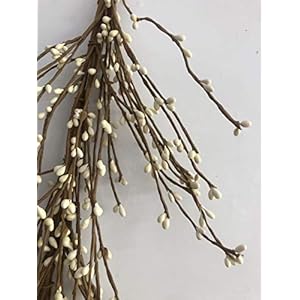 NeoL'artes 60 inch Pip Berry Garland for Holiday Craft Décor or Celebrations Embellishing (Cream White) Easter Farmhouse Decoration NeoLartes 60 inch Pip Berry Garland for Holiday Craft Decor or Celebrations Embellishing Cream White Easter Farmhouse Decoration