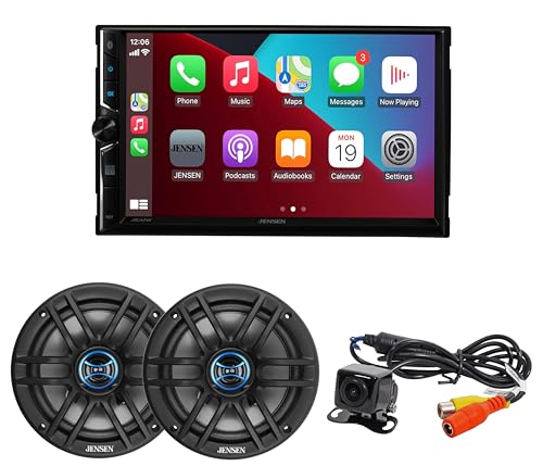 Jensen J3CA7W-BUC radio para auto con cámara y altavoces miniatura 1