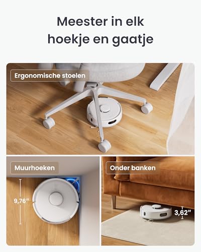 Robotstofzuiger SwitchBot K11+ 6000Pa, 4L stofzak 90 dagen, dubbelzijdige borstel, LDS-navigatie, compact design - Afbeelding 4